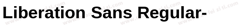 Liberation Sans Regular字体转换